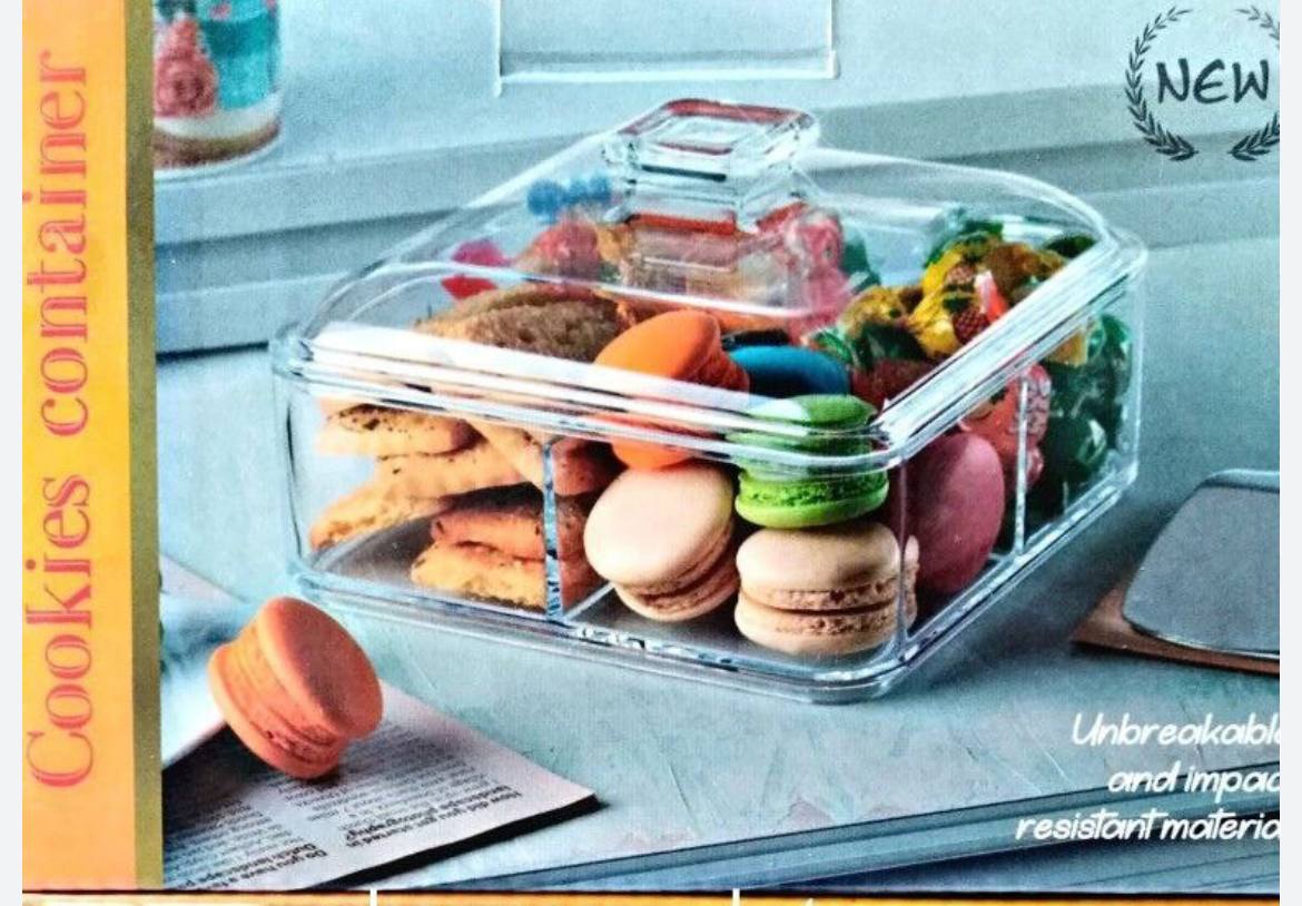 بیسکوئیت خوری اکرولیک مربع